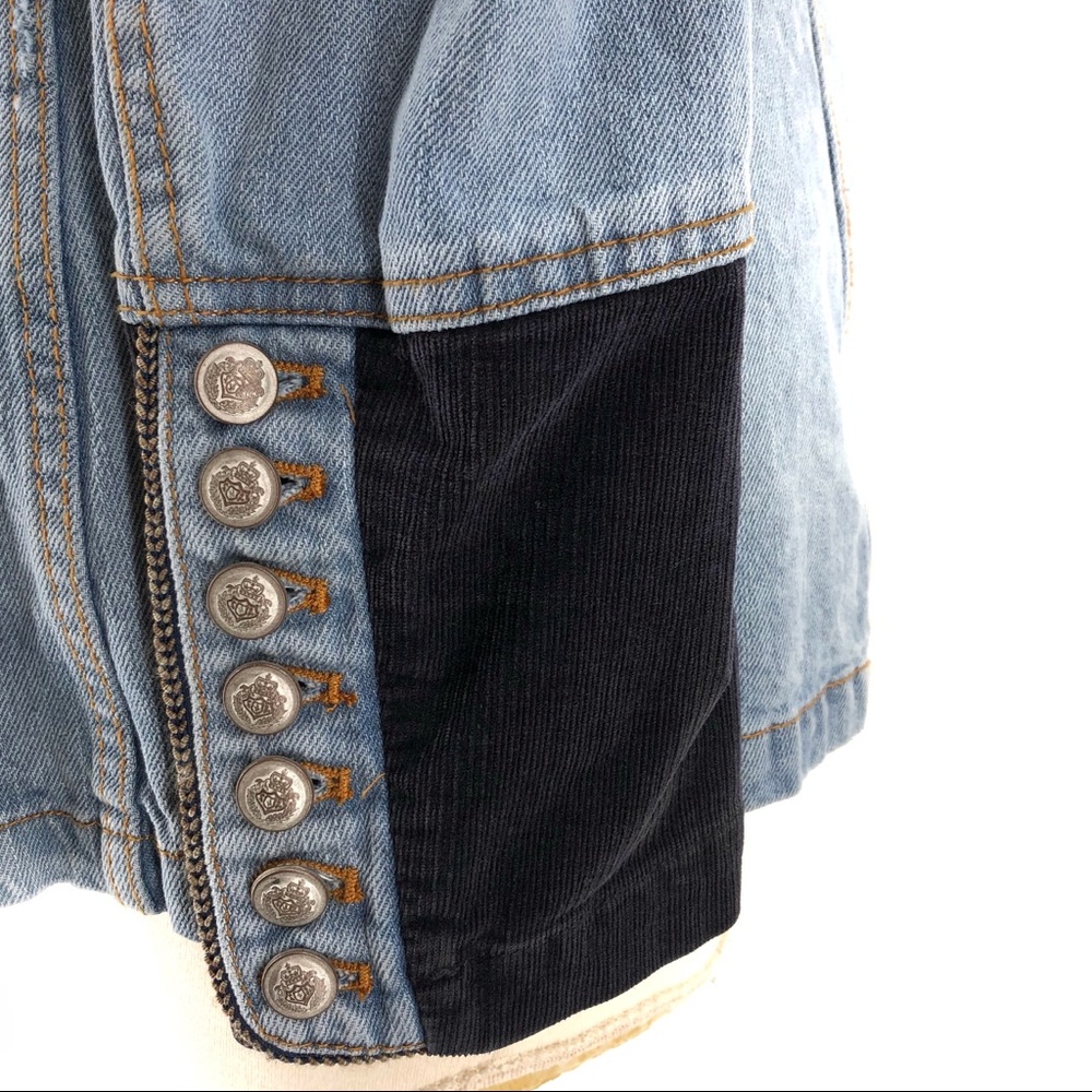 Free People Denim Seamed And Structured Jacket - Picture 8 of 8